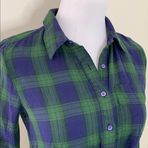 GAP Blue & Green Flannel Dress - Picture 2 of 8